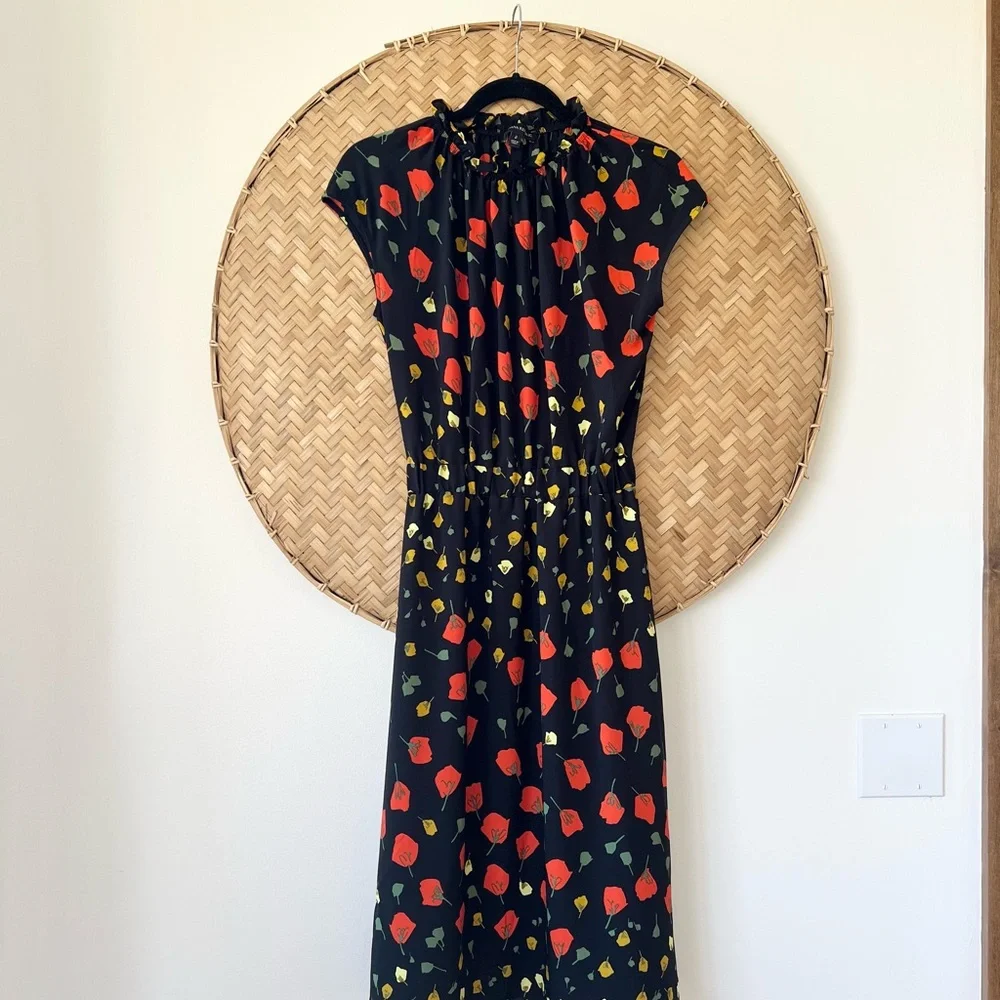 GORGEOUS WOMEN’S BANANA REPUBLIC CALIFORNIA POPPY GARDEN PARTY DRESS - Picture 7 of 13